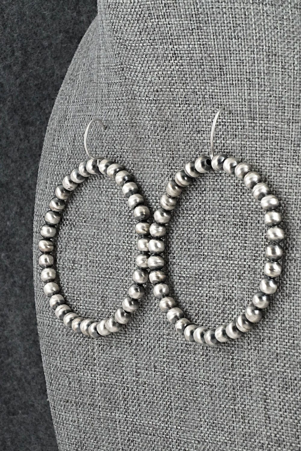 Sterling Silver Navajo Pearl Earrings - Bryannen Halwood