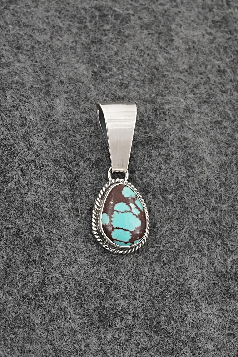 Turquoise & Sterling Silver Pendant - Eugene Gruber