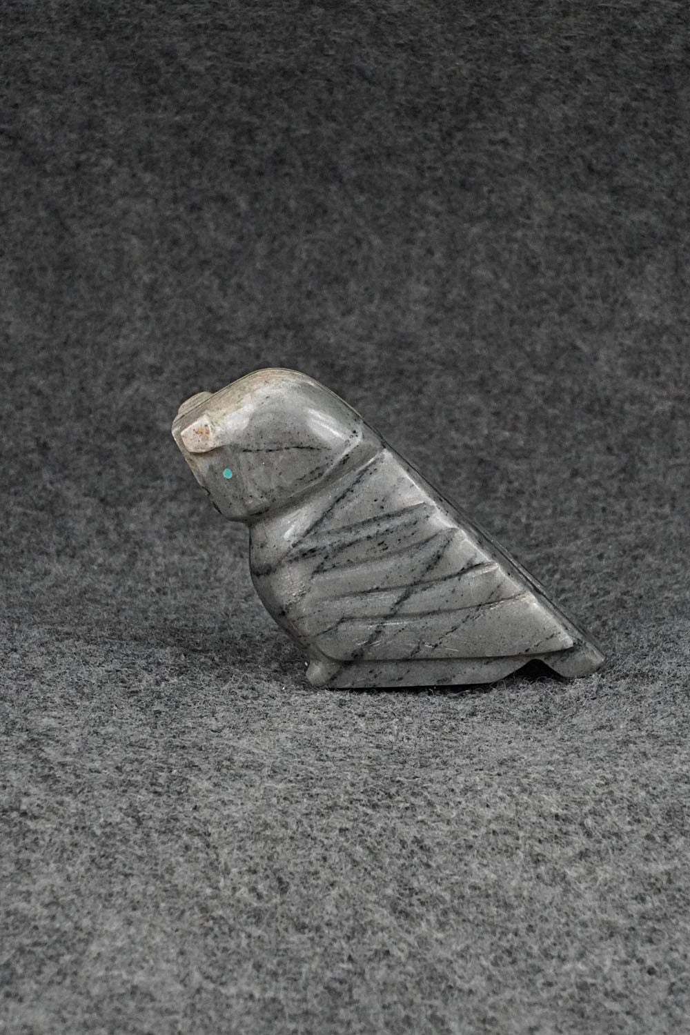 Owl Zuni Fetish Carving - Clay Panteah