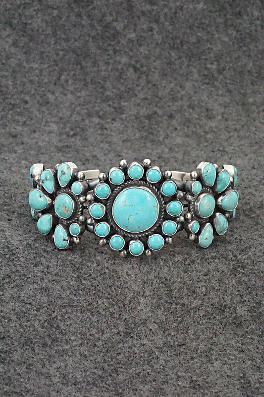 Turquoise & Sterling Silver Bracelet - Devin Brown