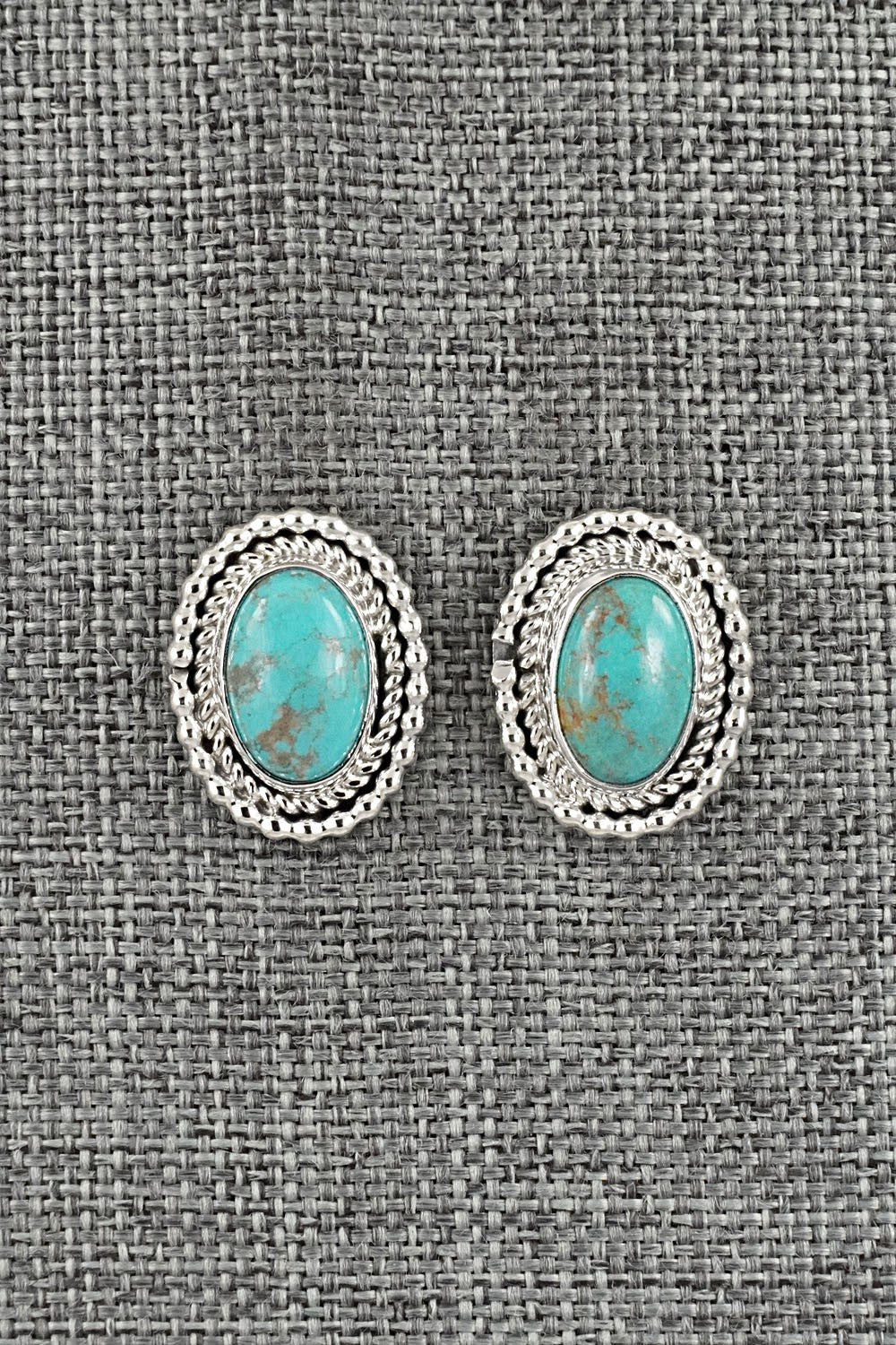Turquoise & Sterling Silver Earrings - Rita Largo