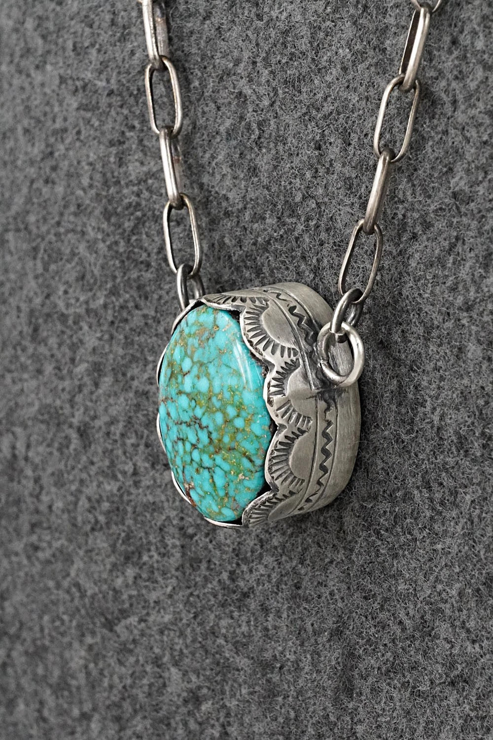 Turquoise & Sterling Silver Necklace - Randy Boyd