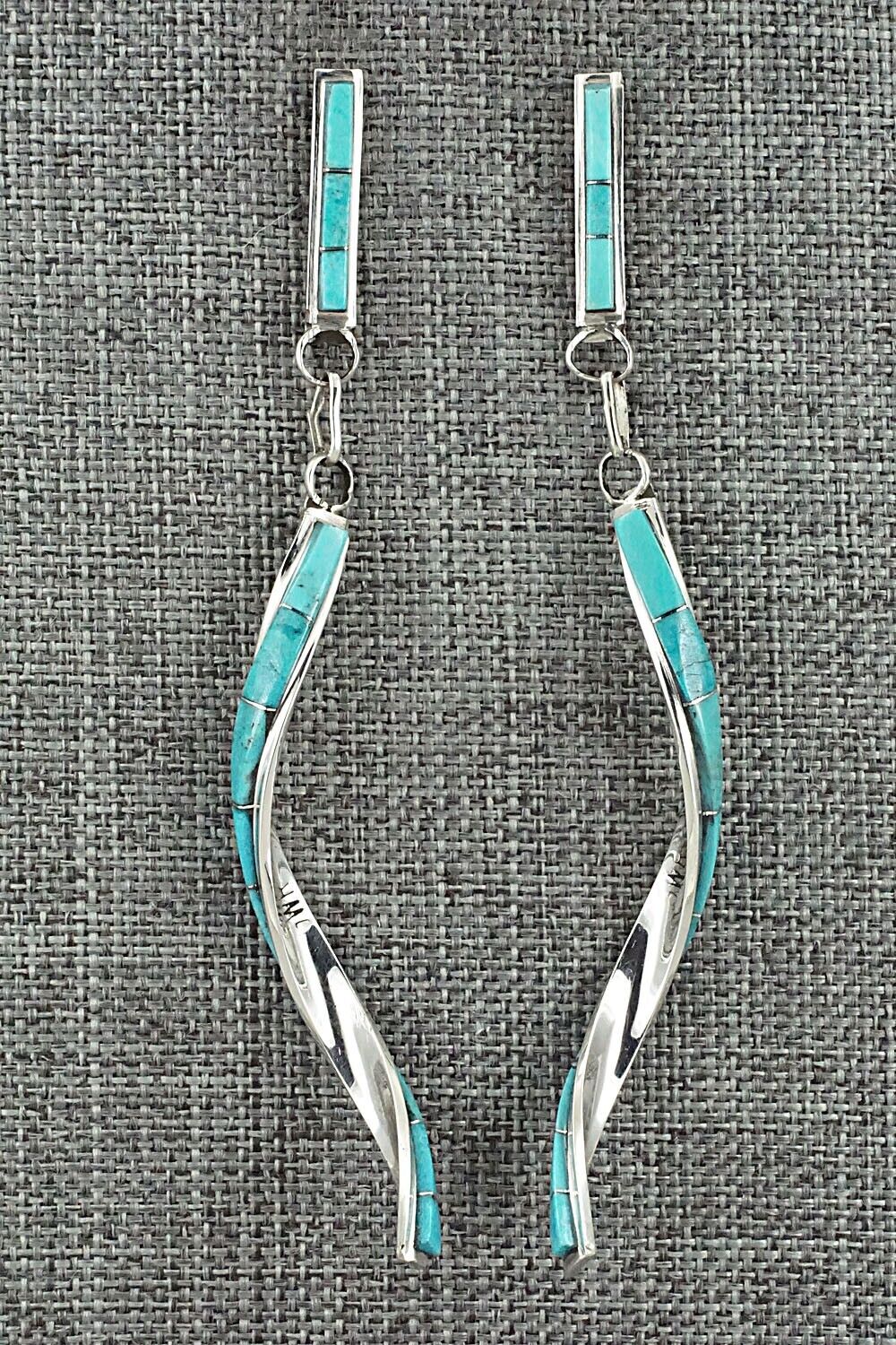 Turquoise & Sterling Silver Earrings - Gloria Waseta