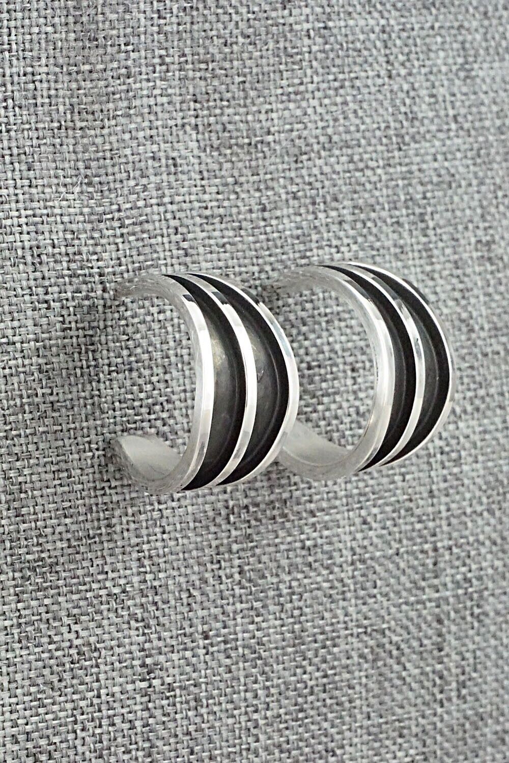 Sterling Silver Hoop Earrings - Tom Hawk