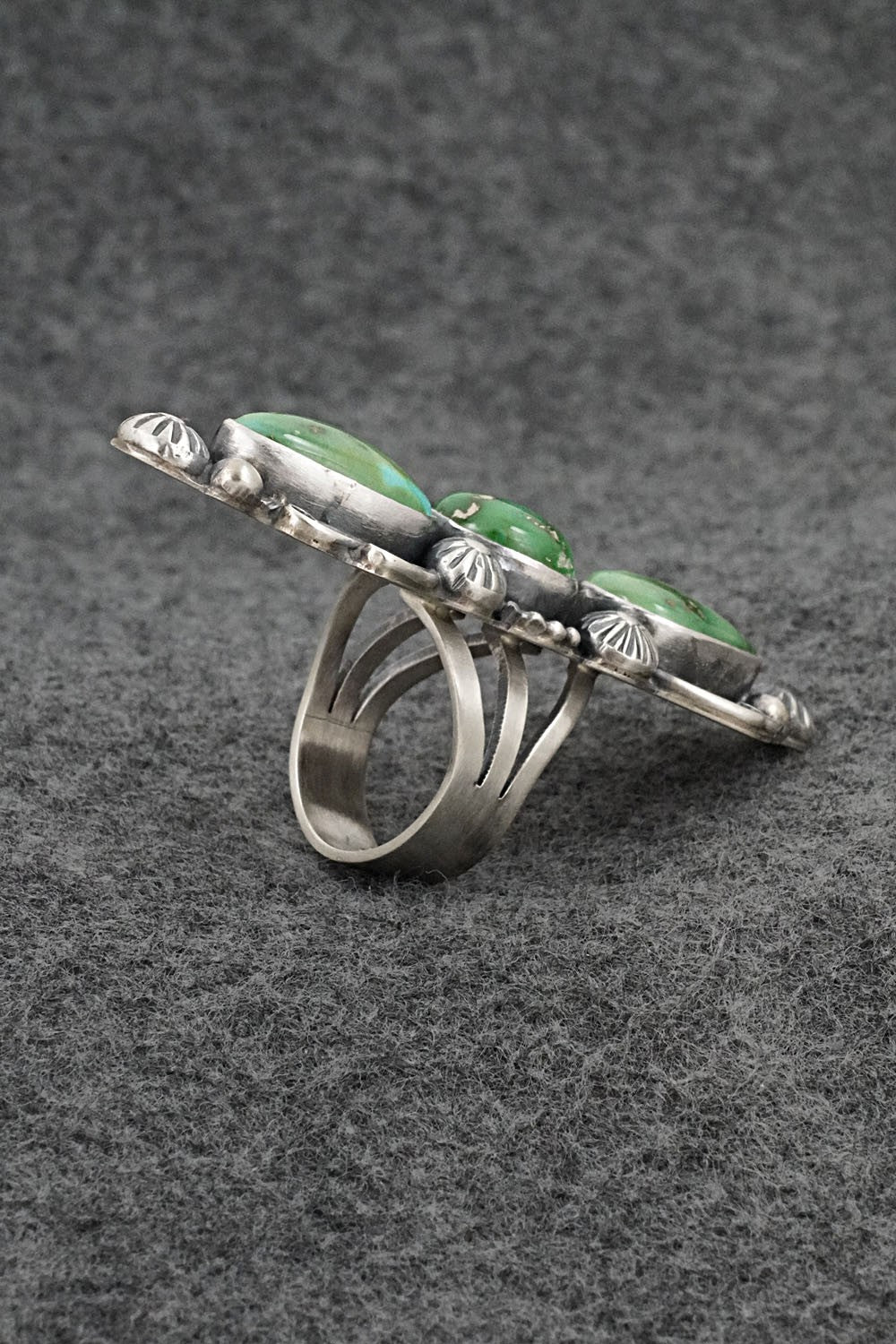 Turquoise & Sterling Silver Ring - Kathleen Livingston - Size 7