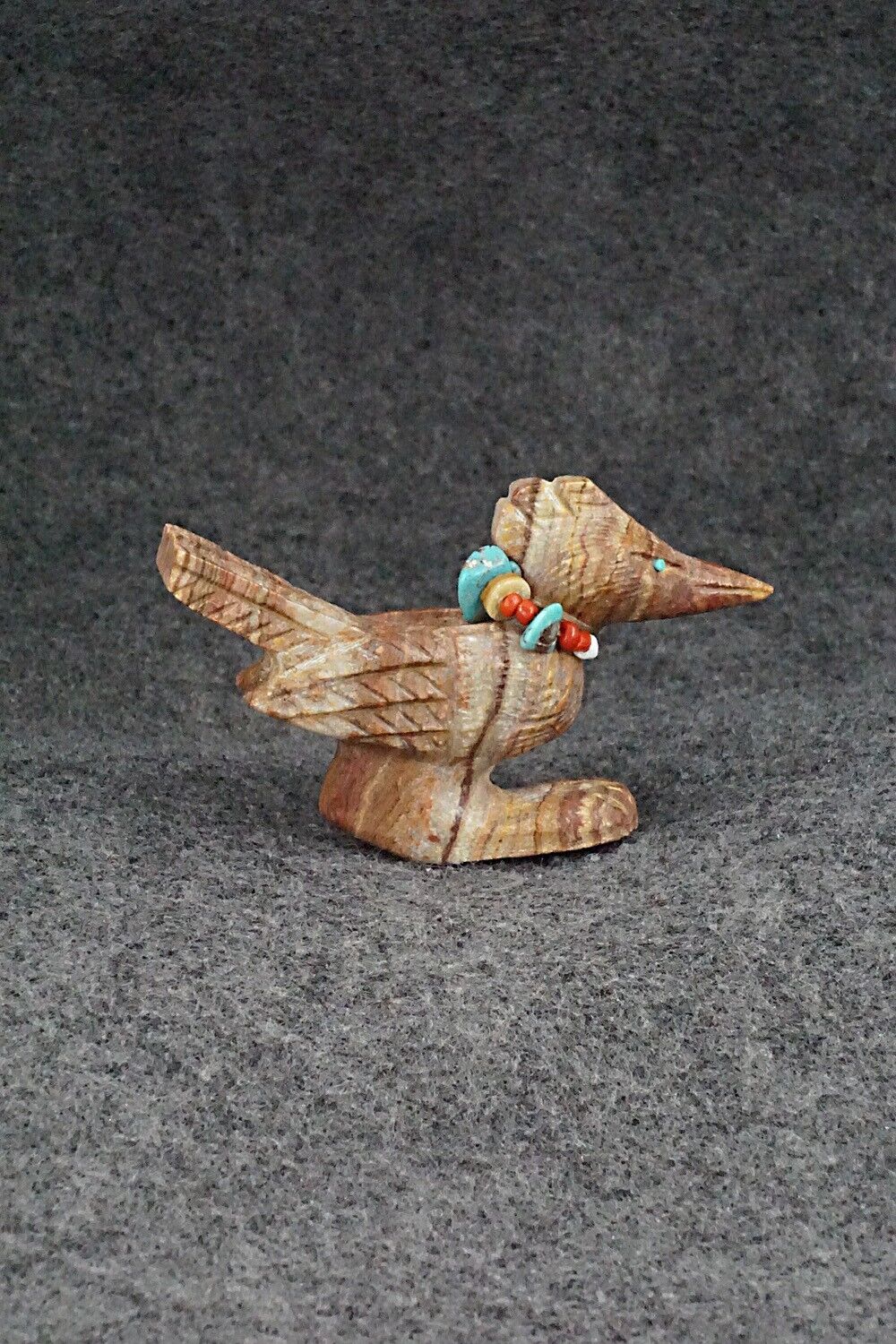 Roadrunner Zuni Fetish Carving - Douglas Martza