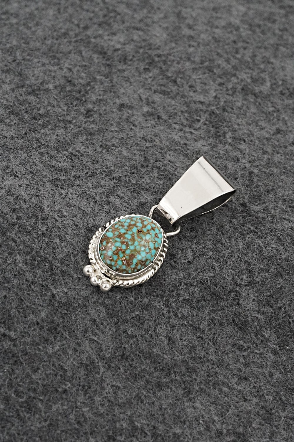 Turquoise & Sterling Silver Pendant - Rena Begay