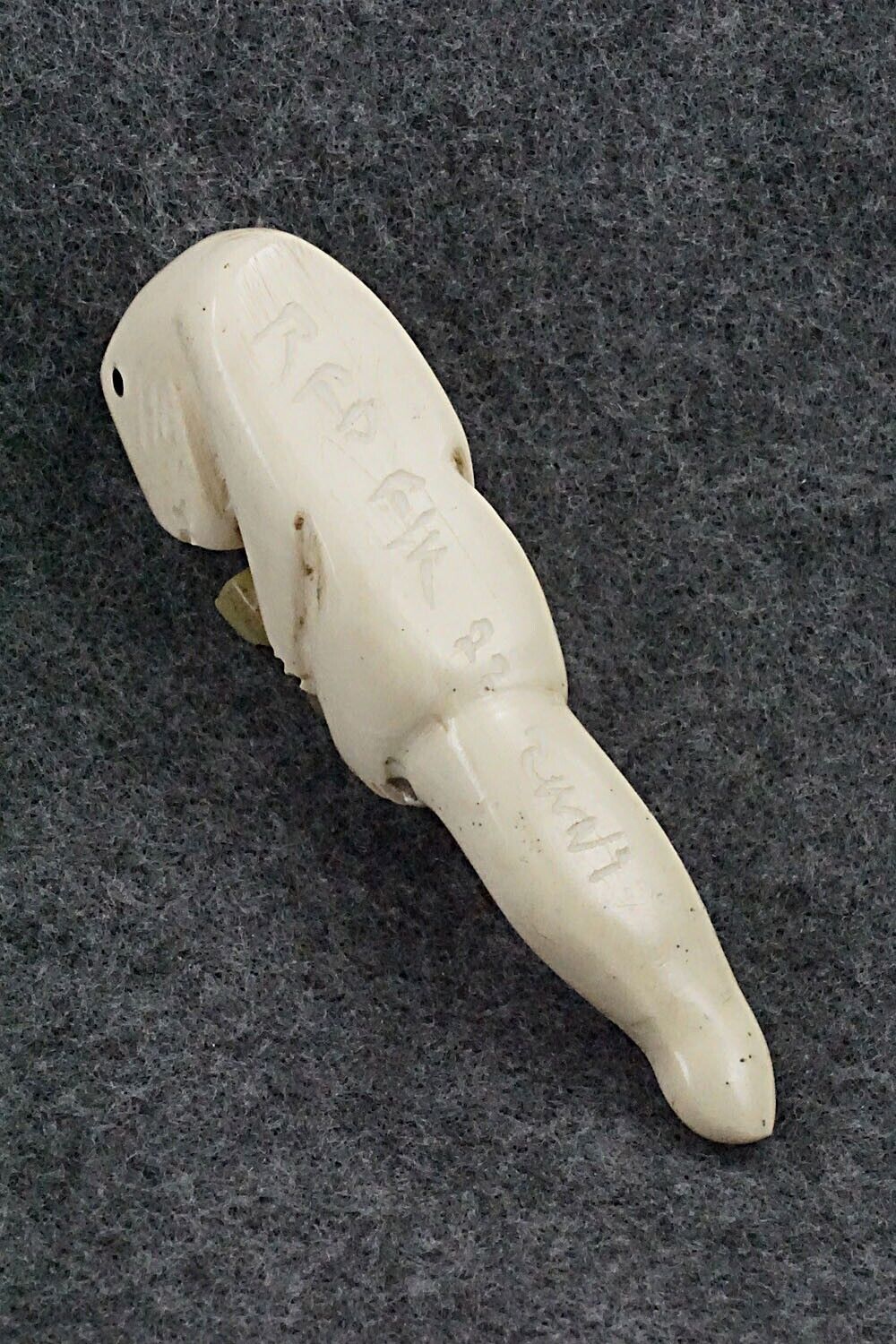 Otter with Cub Zuni Fetish Carving - Justin Red Elk