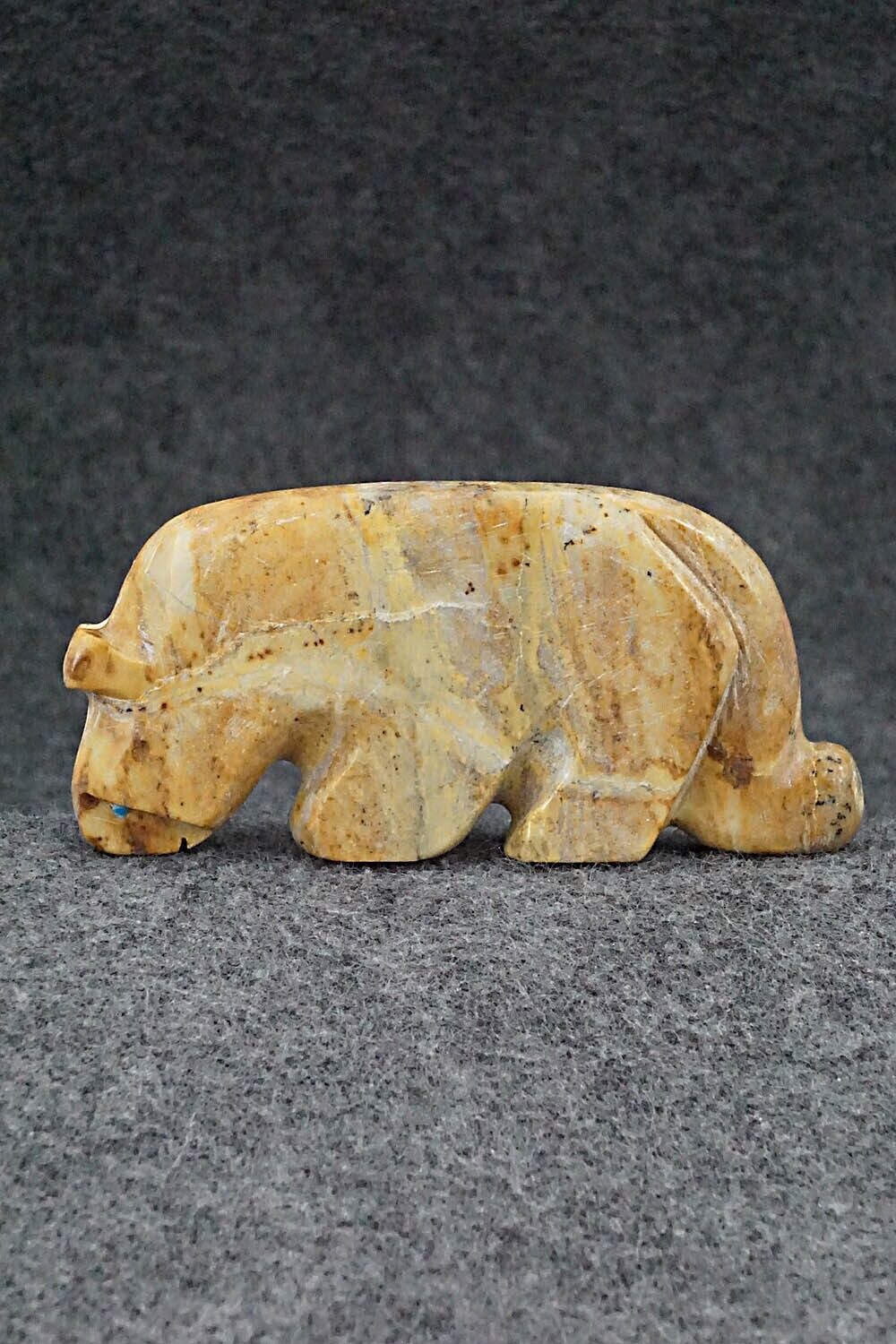 Mountain Lion Zuni Fetish Carving - Reynold Lunasee