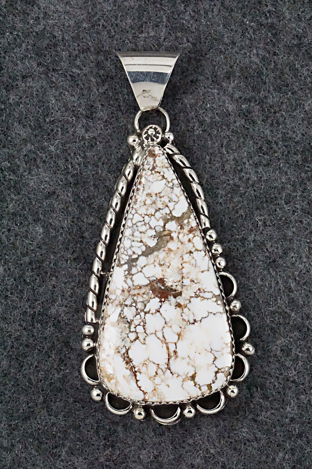Wild Horse & Sterling Silver Pendant - Freda Martinez