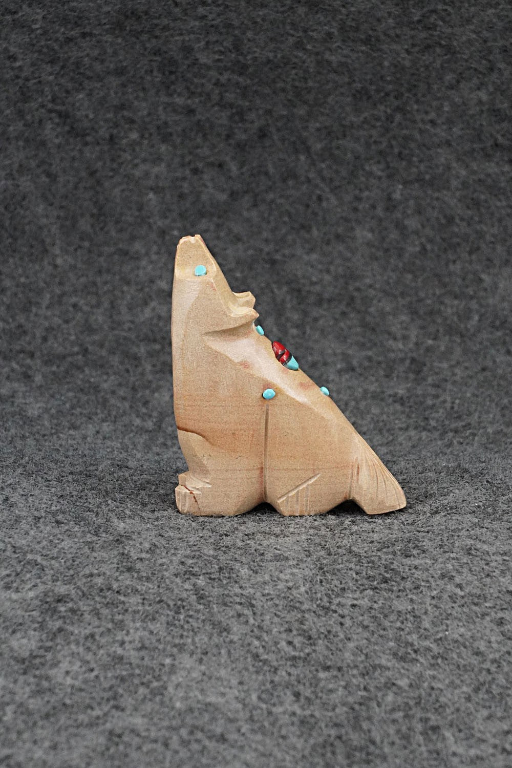 Wolf Zuni Fetish Carving - Dannette Laate