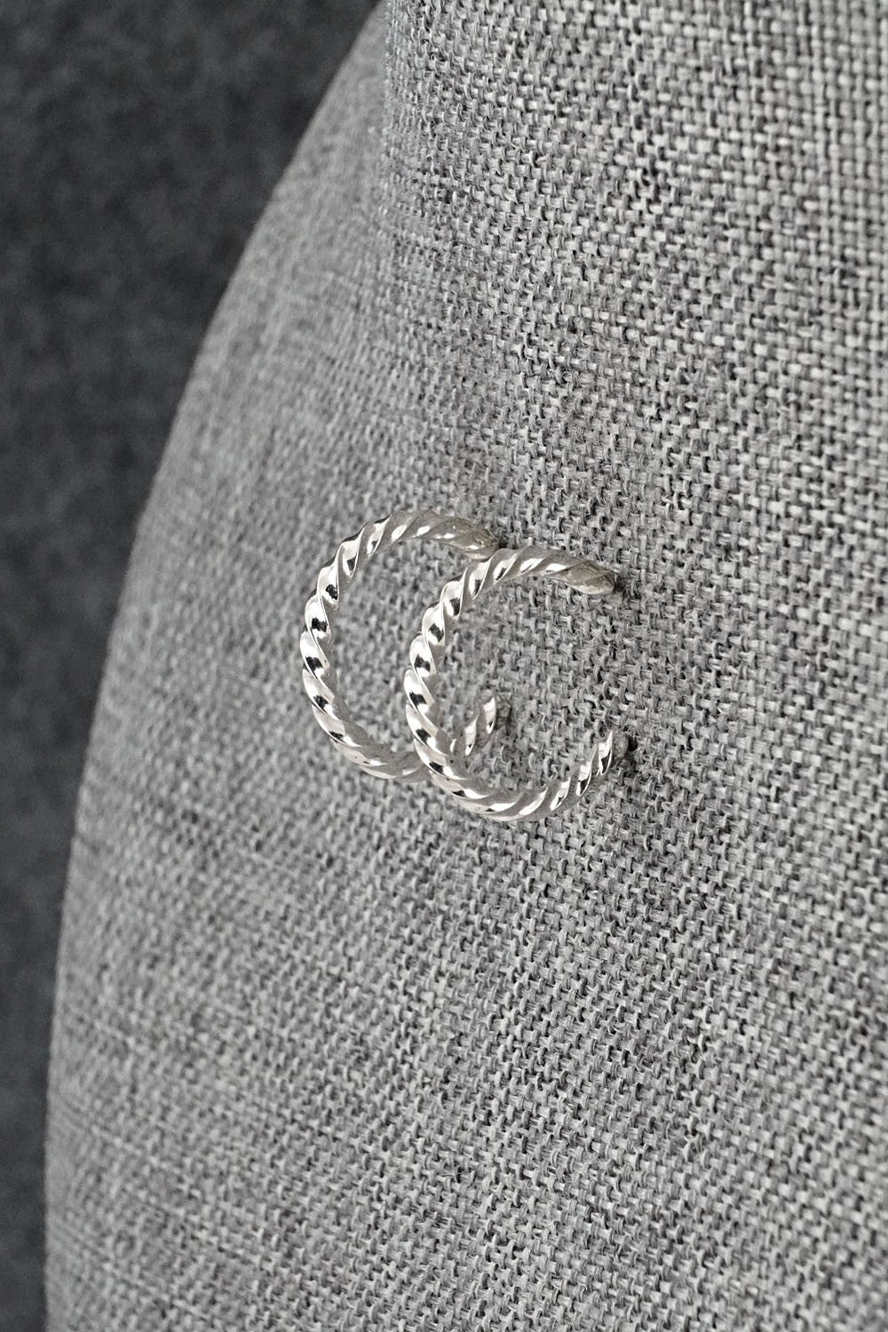 Sterling Silver Hoop Earrings - Elaine Tahe
