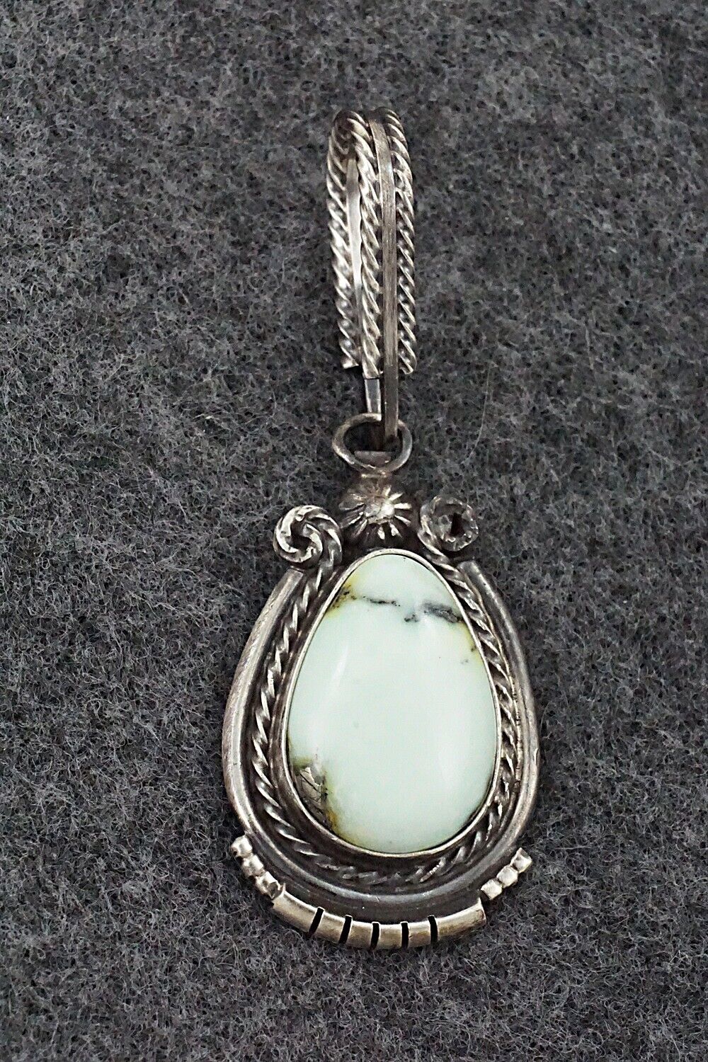 Variscite & Sterling Silver Pendant - Samuel Yellowhair