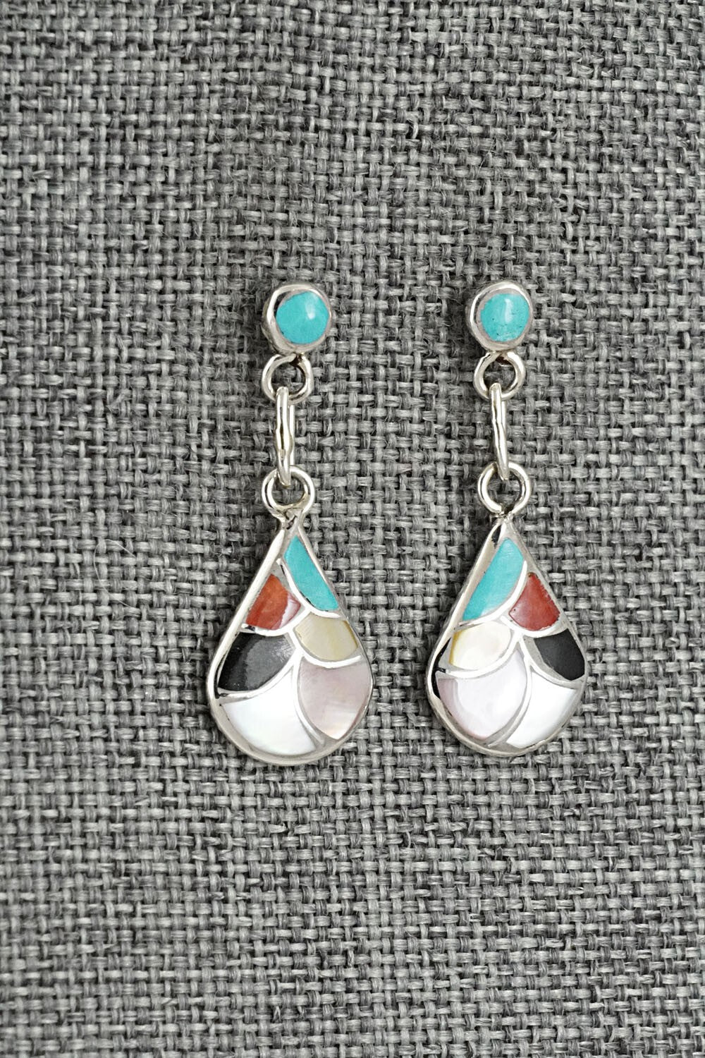 Multi-Stone & Sterling Silver Earrings - Orena Leekya
