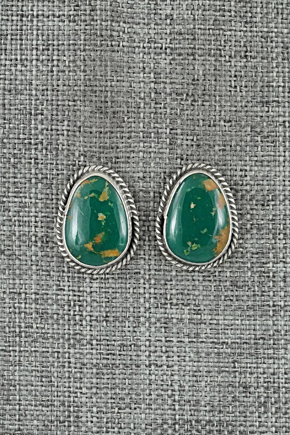 Turquoise & Sterling Silver Earrings - Rosemary Saunders