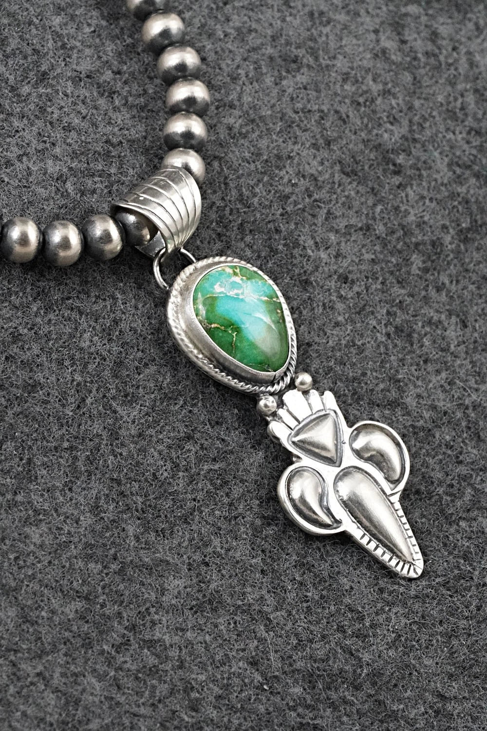 Turquoise & Sterling Silver Necklace - Gary Shorty