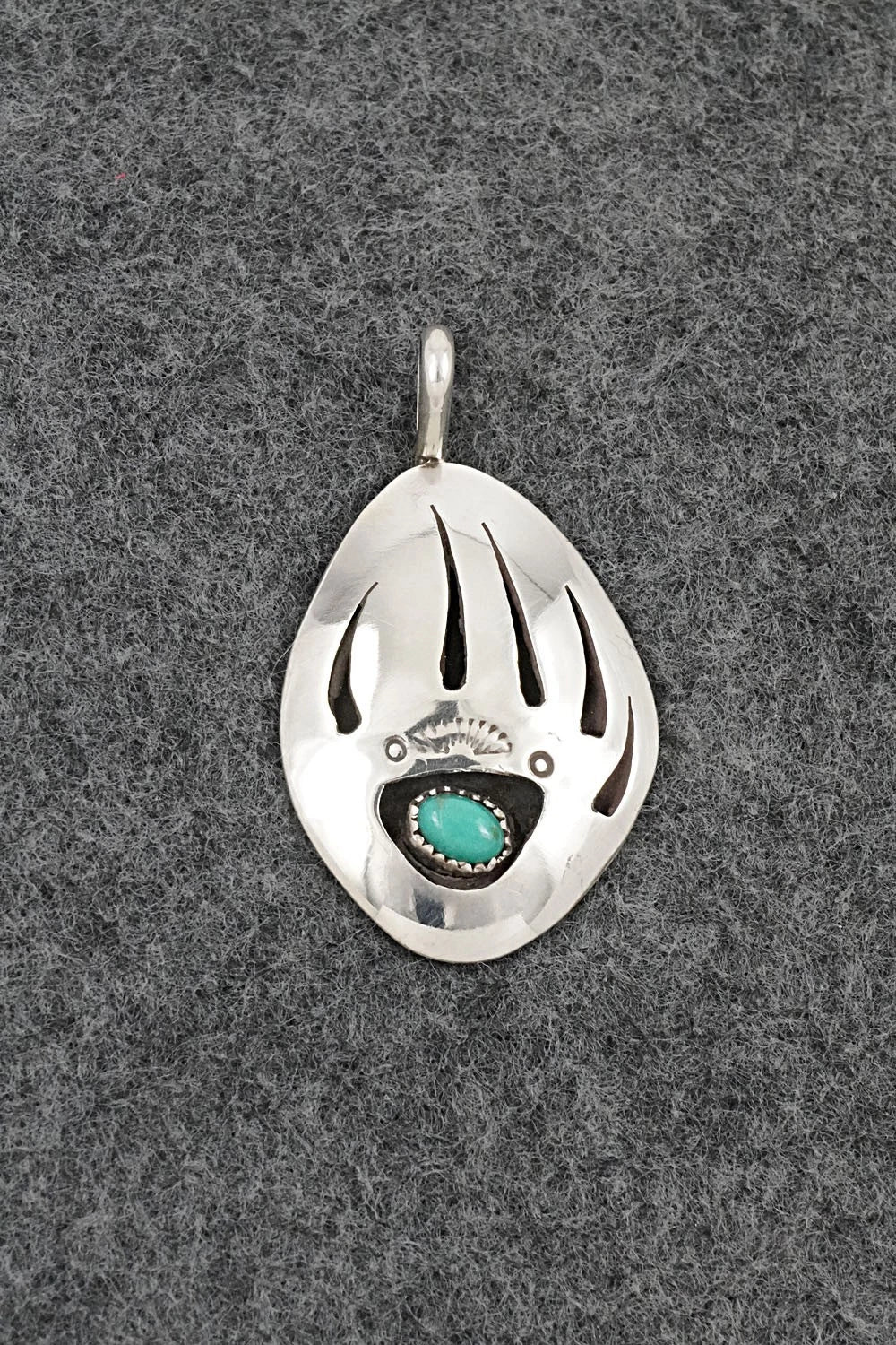 Turquoise & Sterling Silver Pendant - Ervin Begay