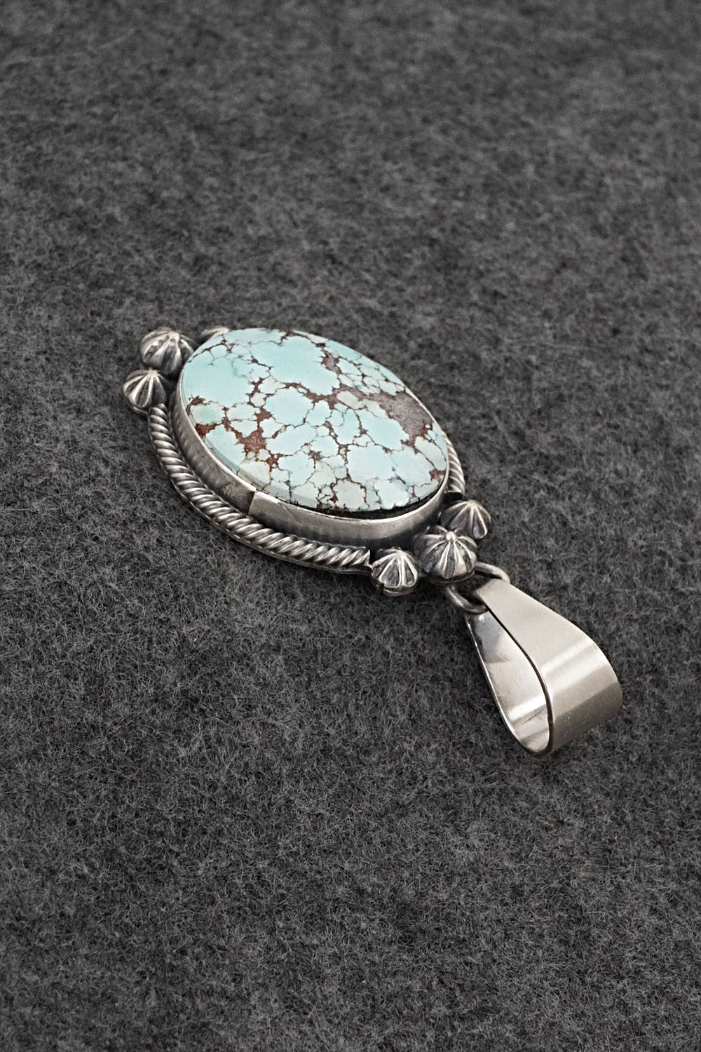 Turquoise & Sterling Silver Pendant - Darrin Livingston