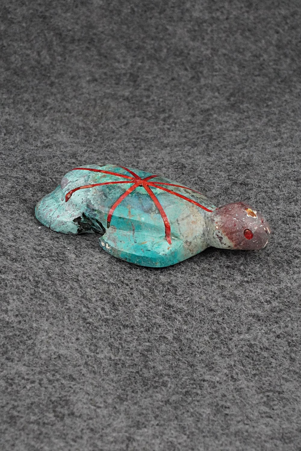 Turtle Zuni Fetish Carving - Kenric Laiwakete