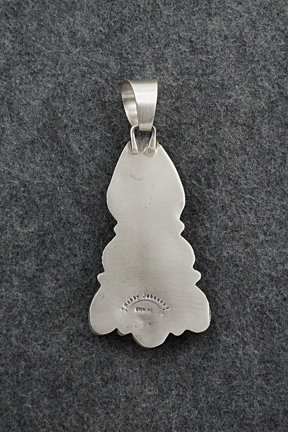 White Buffalo & Sterling Silver Pendant - Bobby Johnson