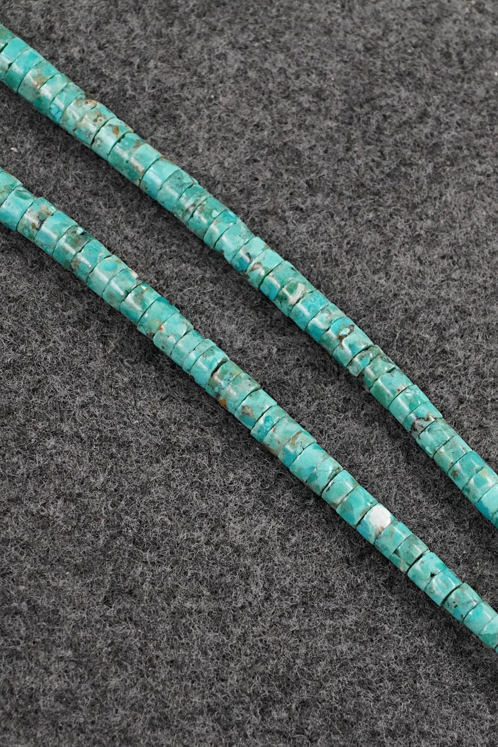 Turquoise & Sterling Silver Necklace 18" - Doreen Jake