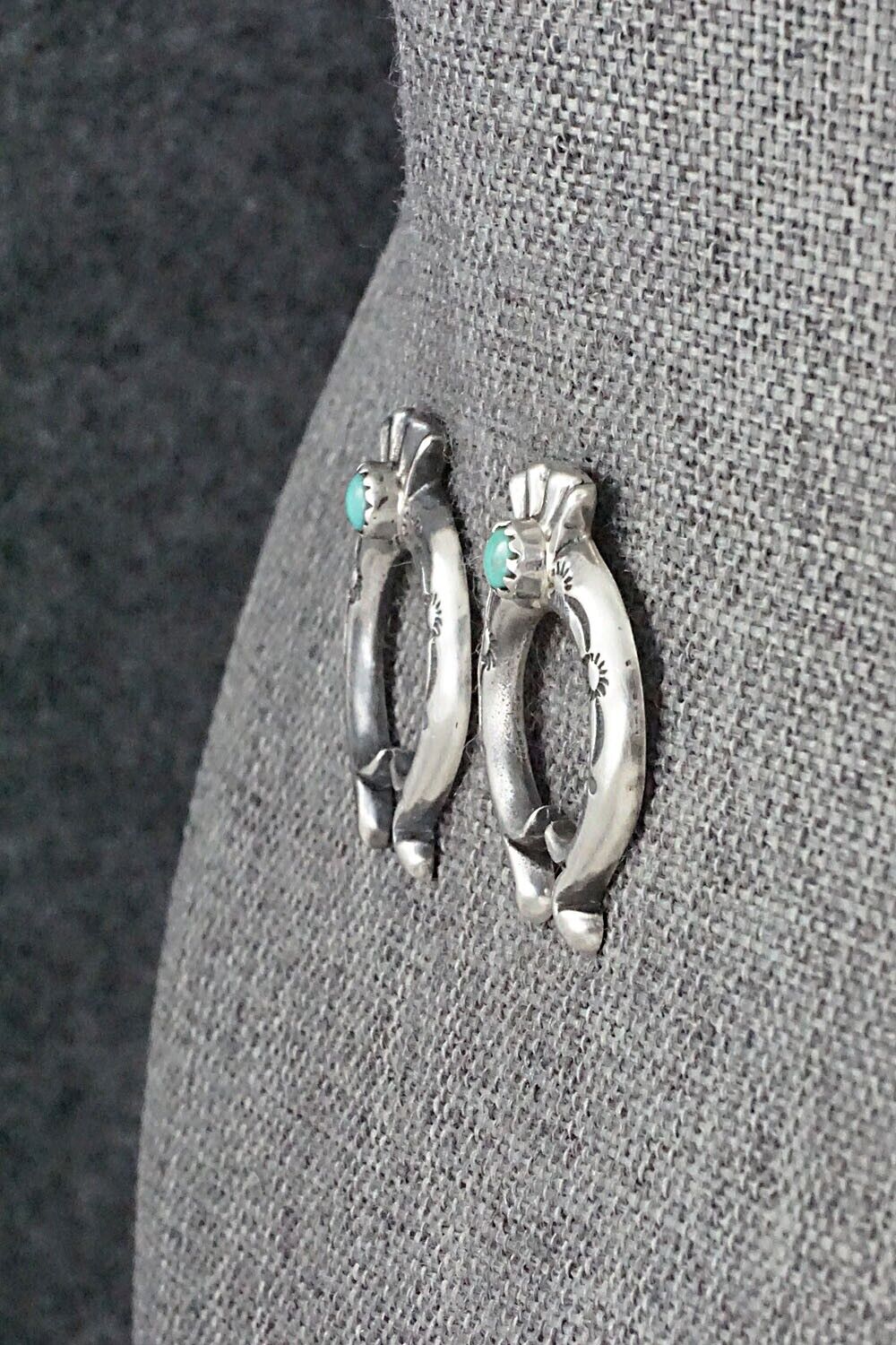 Turquoise & Sterling Silver Earrings - Paige Gordon