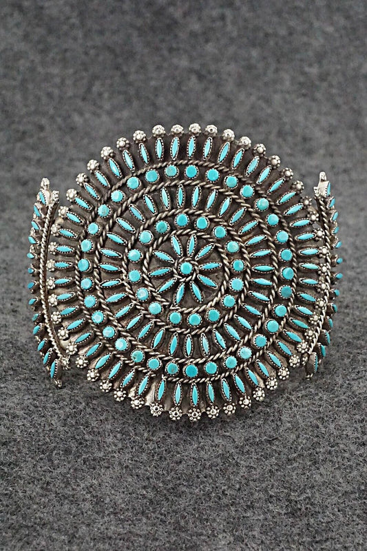 Turquoise & Sterling Silver Bracelet - Merlinda Chavez