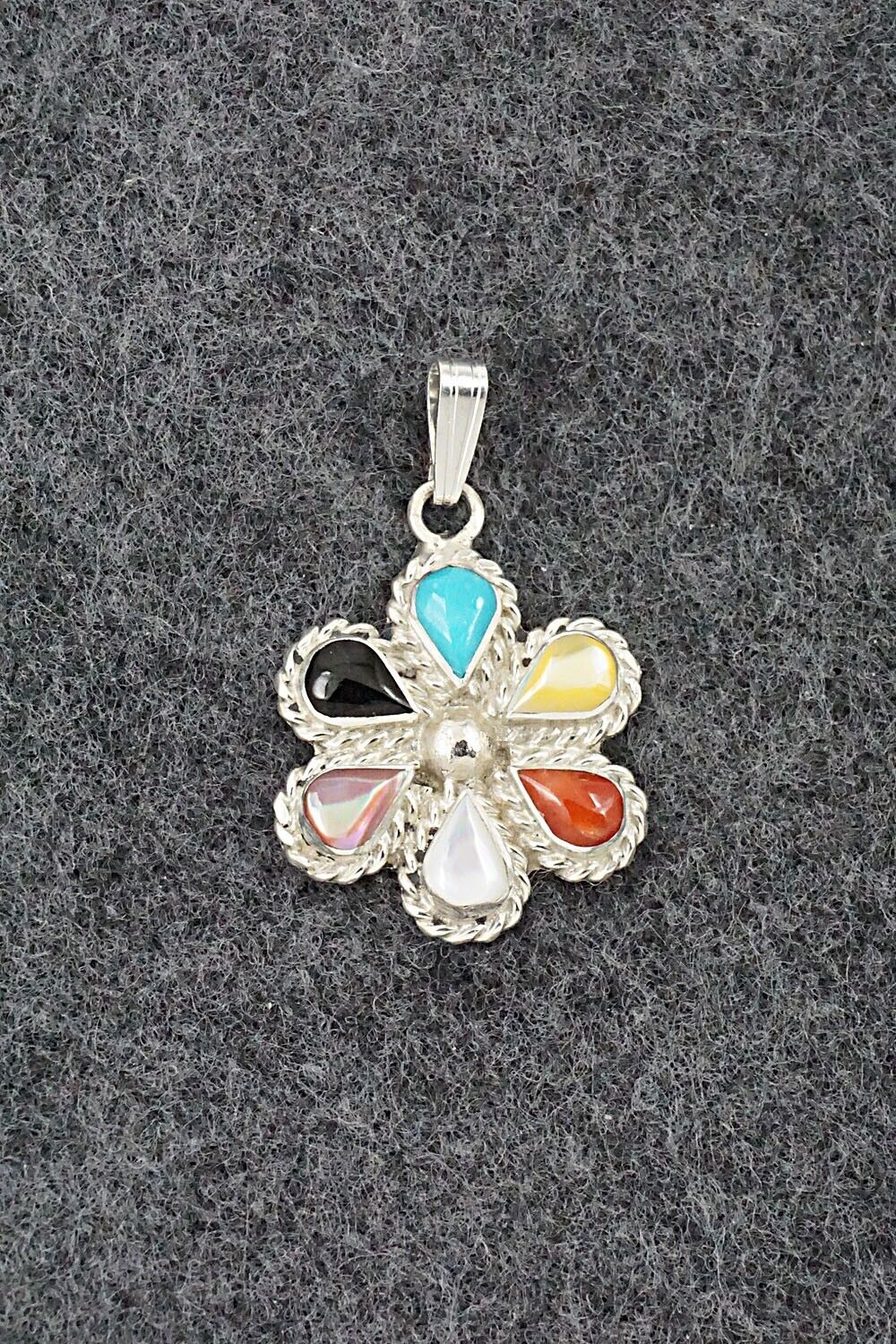 Multi-Stone & Sterling Silver Pendant - Gina Dosedo