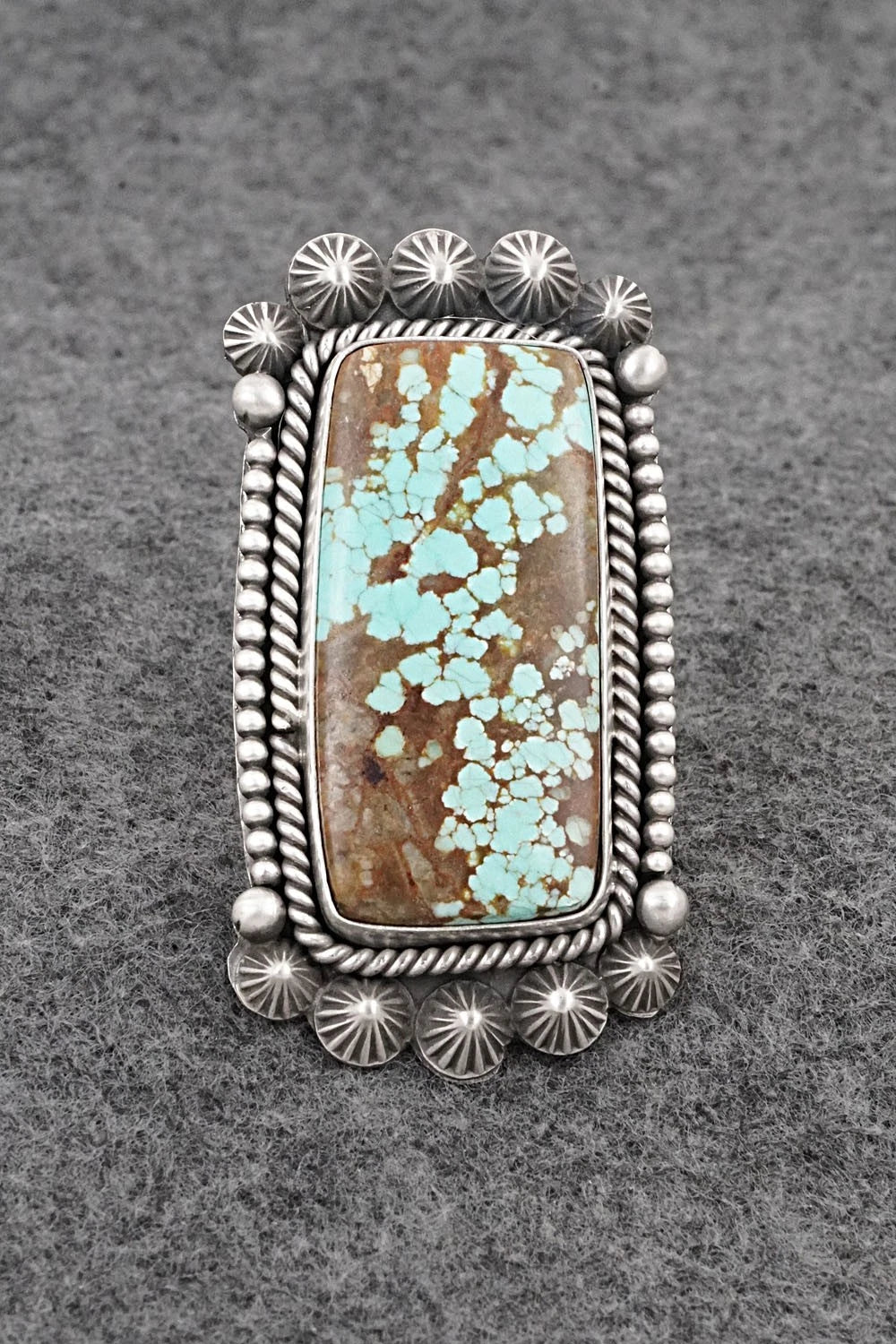 Turquoise & Sterling Silver Ring - Michael Calladitto - Size 7