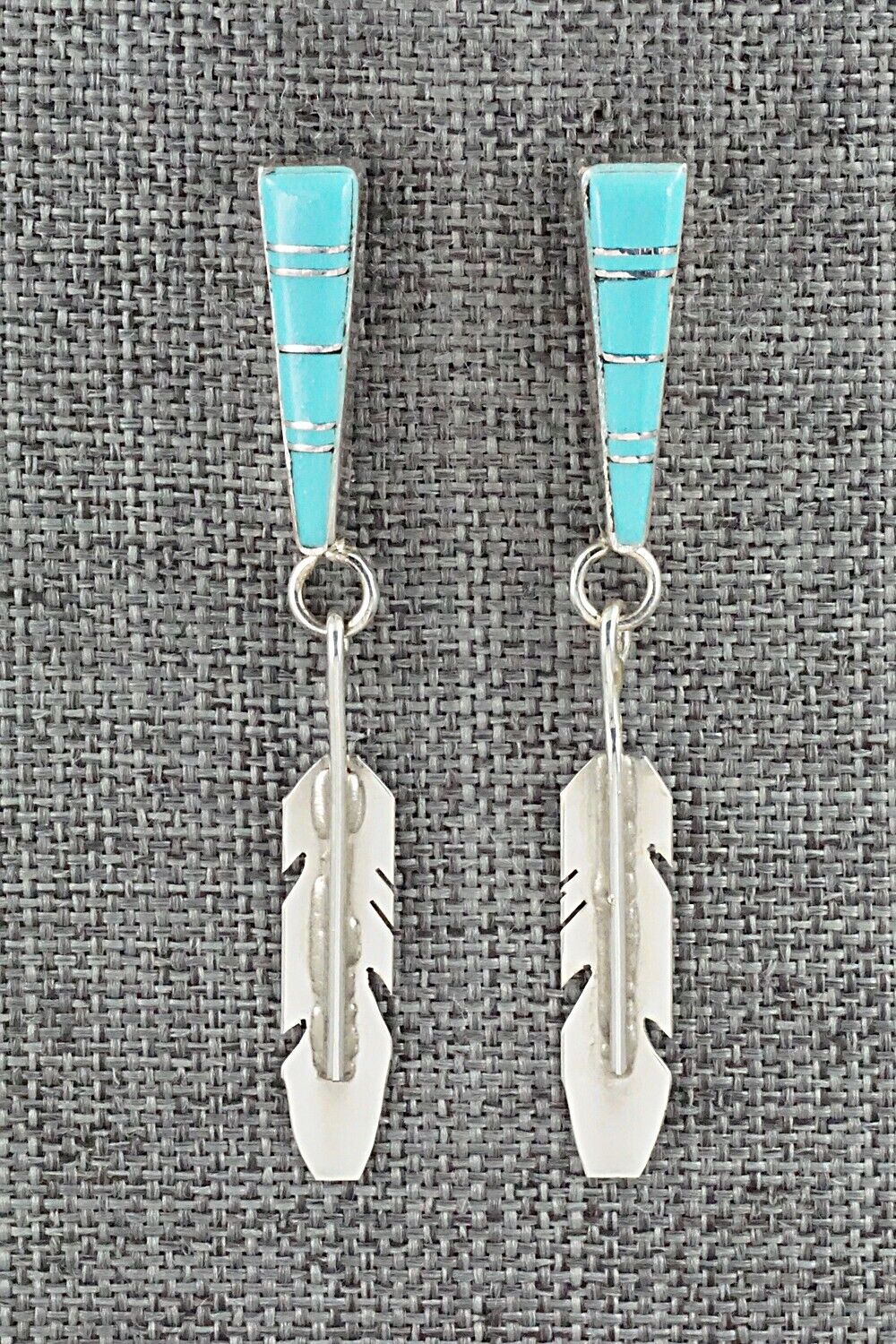 Turquoise & Sterling Silver Earrings - Terrance Panteah & Tammy Johnson