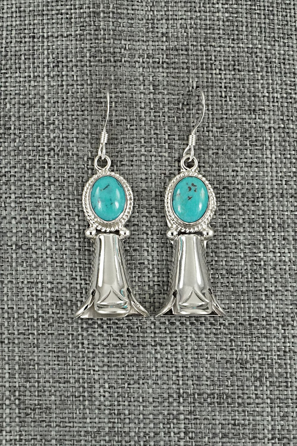 Turquoise & Sterling Silver Earrings - Sharon McCarthy