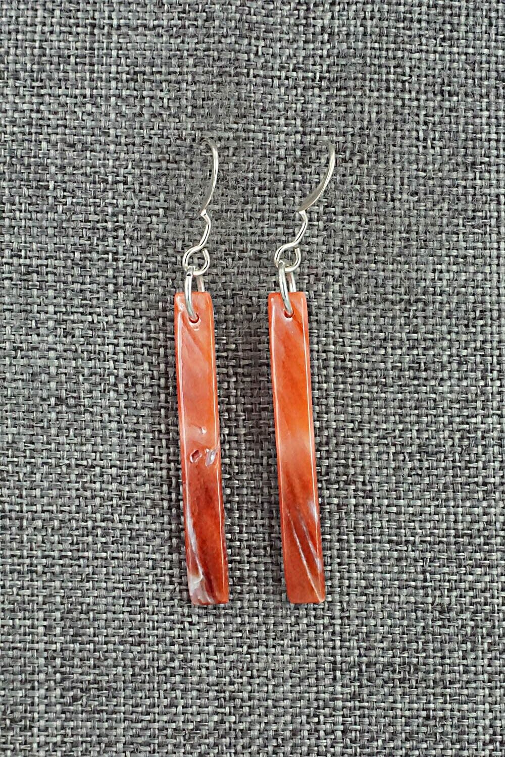 Spiny Oyster & Sterling Silver Earrings - Jesus Espino