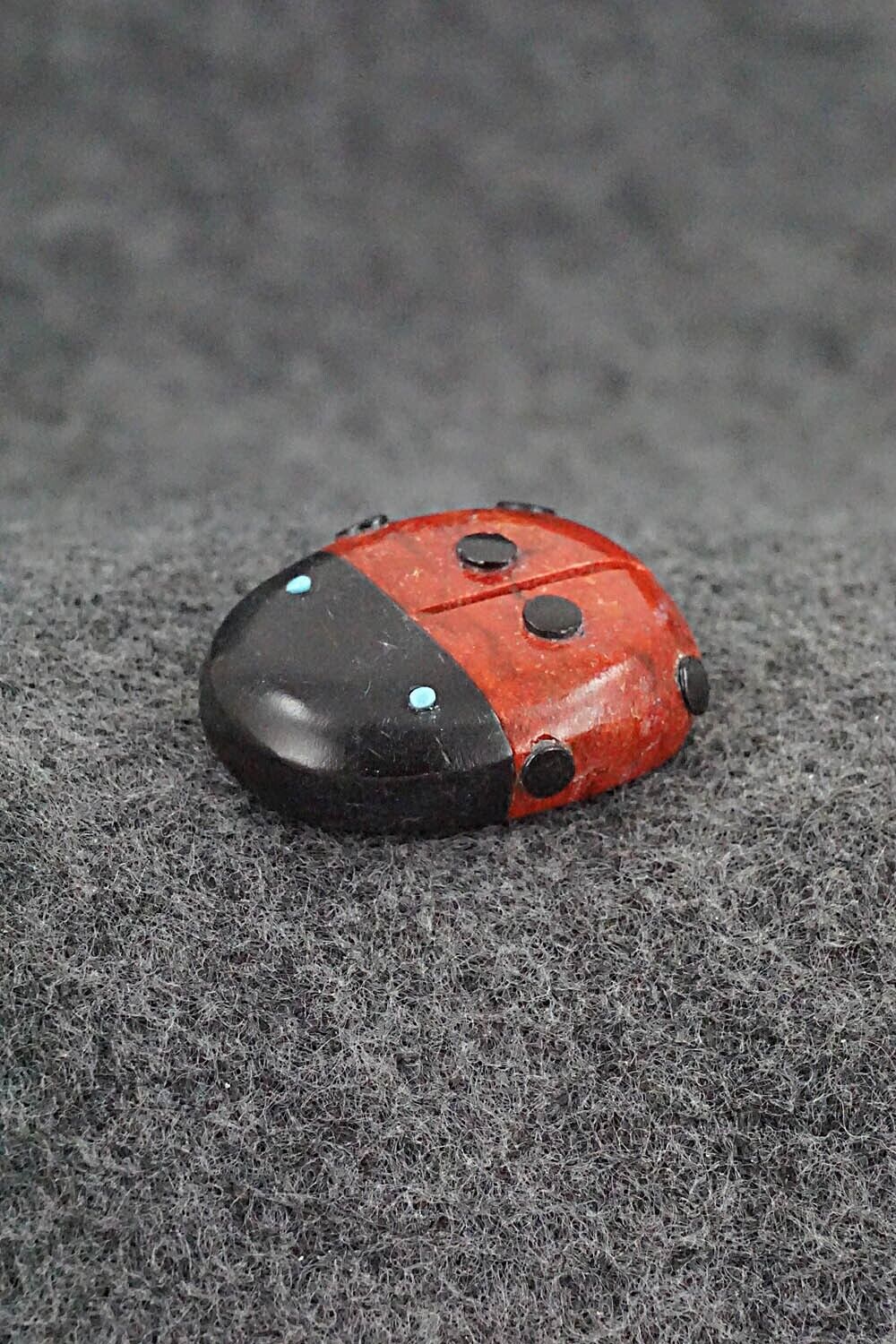 Ladybug Zuni Fetish Carving - Reynold Lunasee