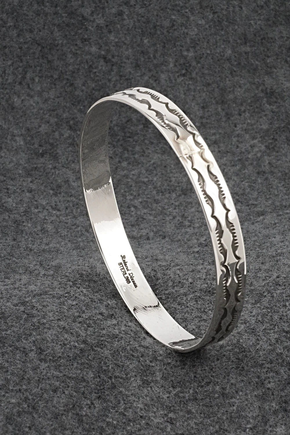 Sterling Silver Bangle Bracelet - Roland Dixson