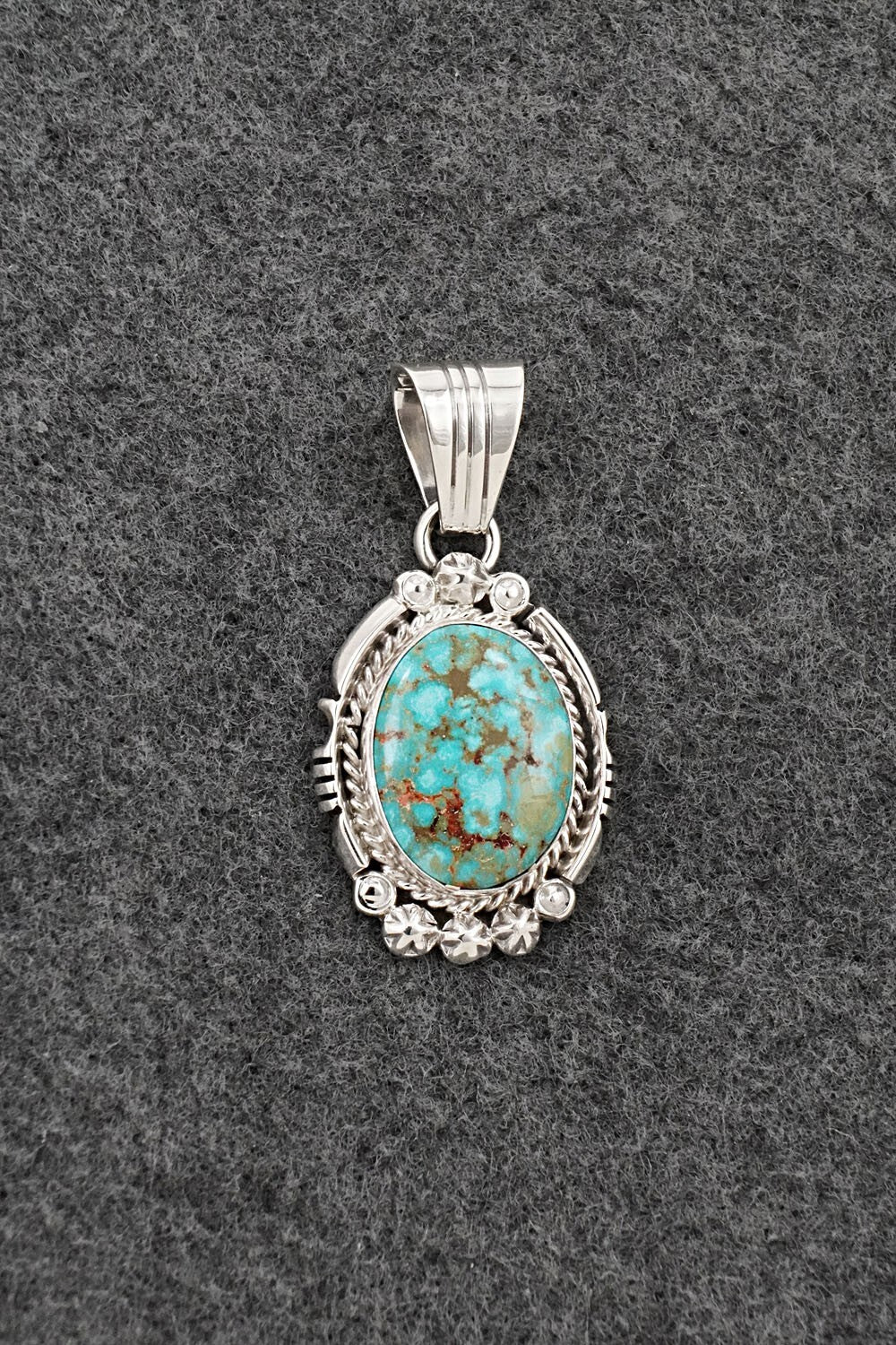 Turquoise & Sterling Silver Pendant - Daniel Benally
