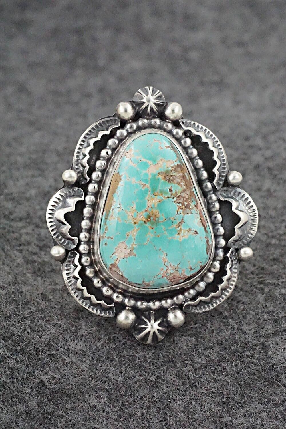 Turquoise & Sterling Silver Ring - Randy Boyd - Size 8.5