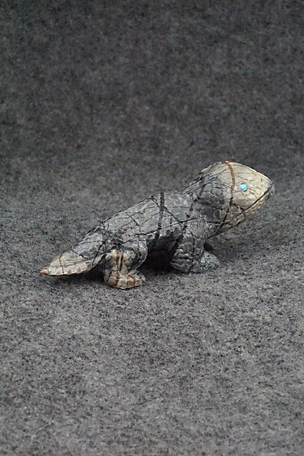 Horned Toad Zuni Fetish Carving - Lindsey Cheama