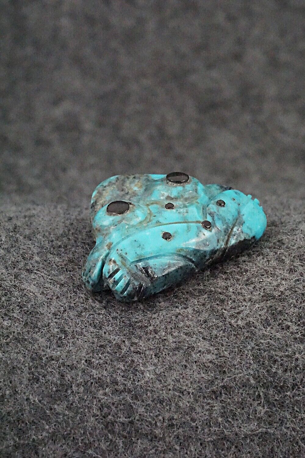 Frog Zuni Fetish Carving - Reynold Lunasee