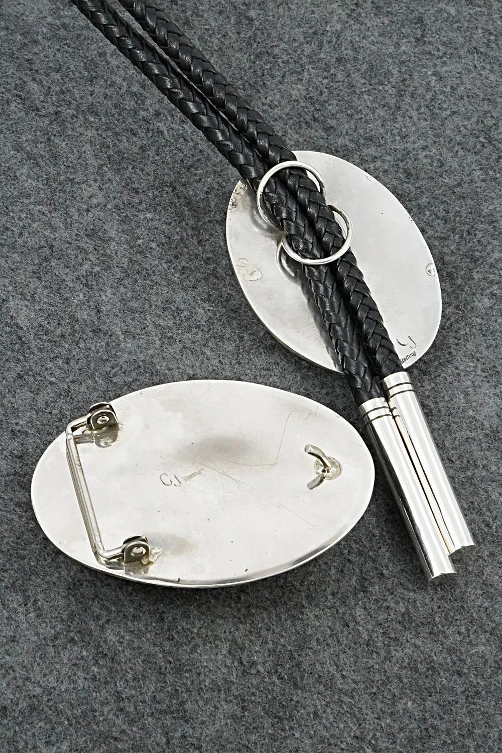 Turquoise & Sterling Silver Bolo Tie and Buckle - Charlie John