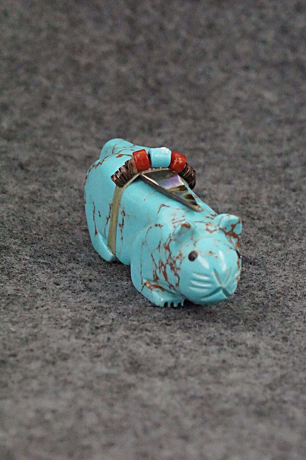 Mountain Lion Zuni Fetish Carving - Alex Tsethlikai