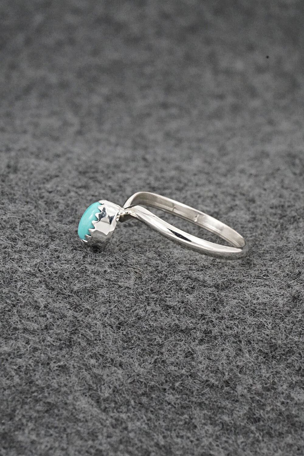 Turquoise & Sterling Silver Ring - Hiram Largo - Size 6