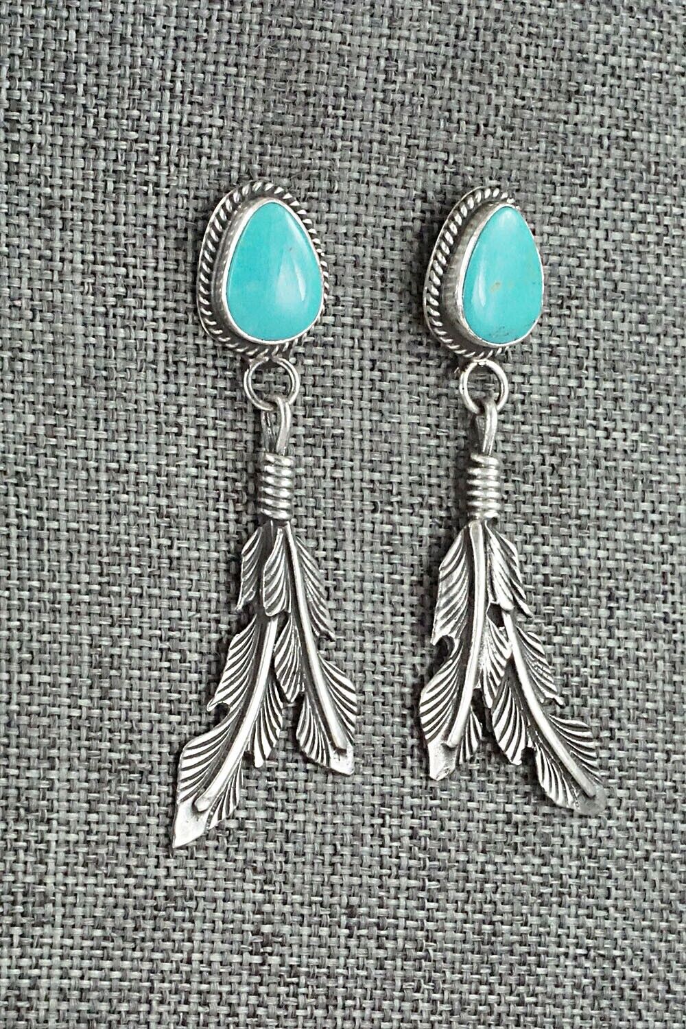 Turquoise and Sterling Silver Earrings - Sharon McCarthy