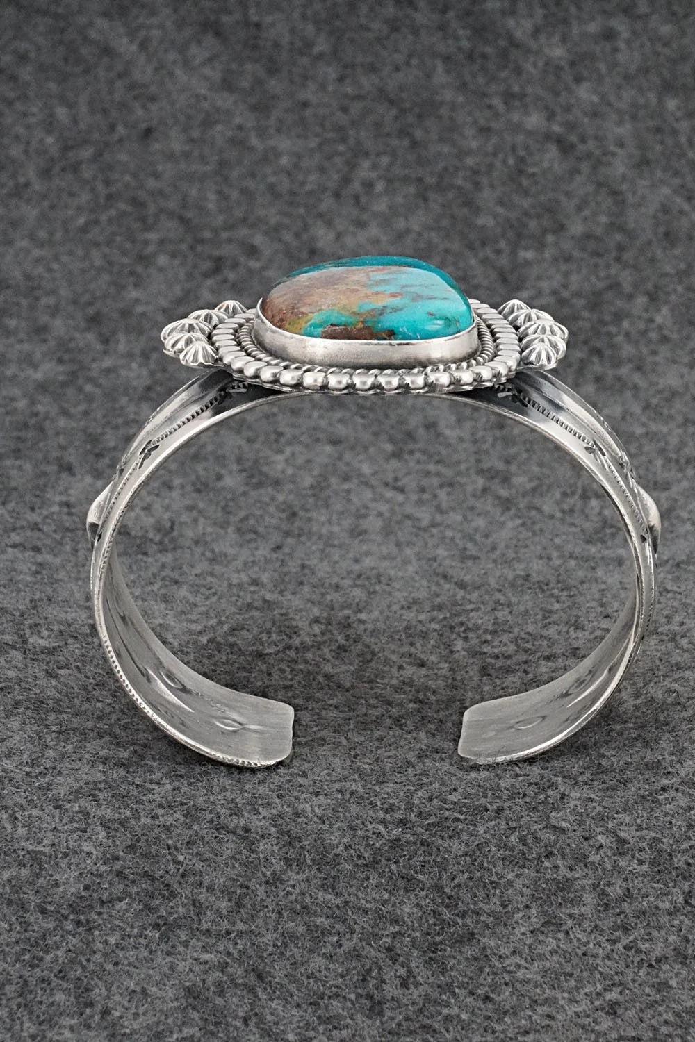 Turquoise & Sterling Silver Bracelet - Raymond Delgarito