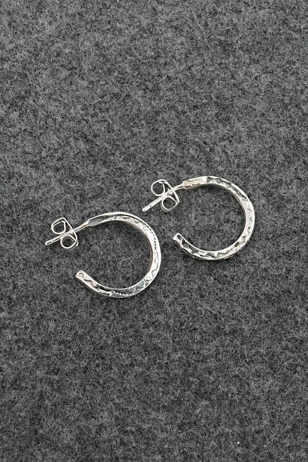 Sterling Silver Hoop Earrings - Elaine Tahe