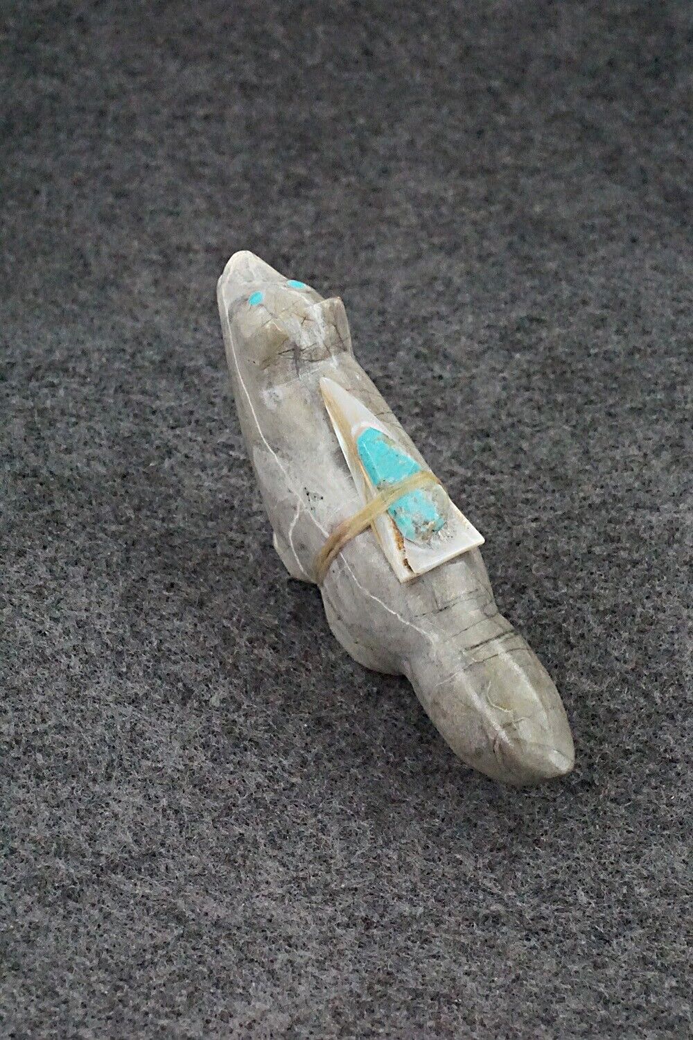 Wolf Zuni Fetish Carving - Delvin Leekya