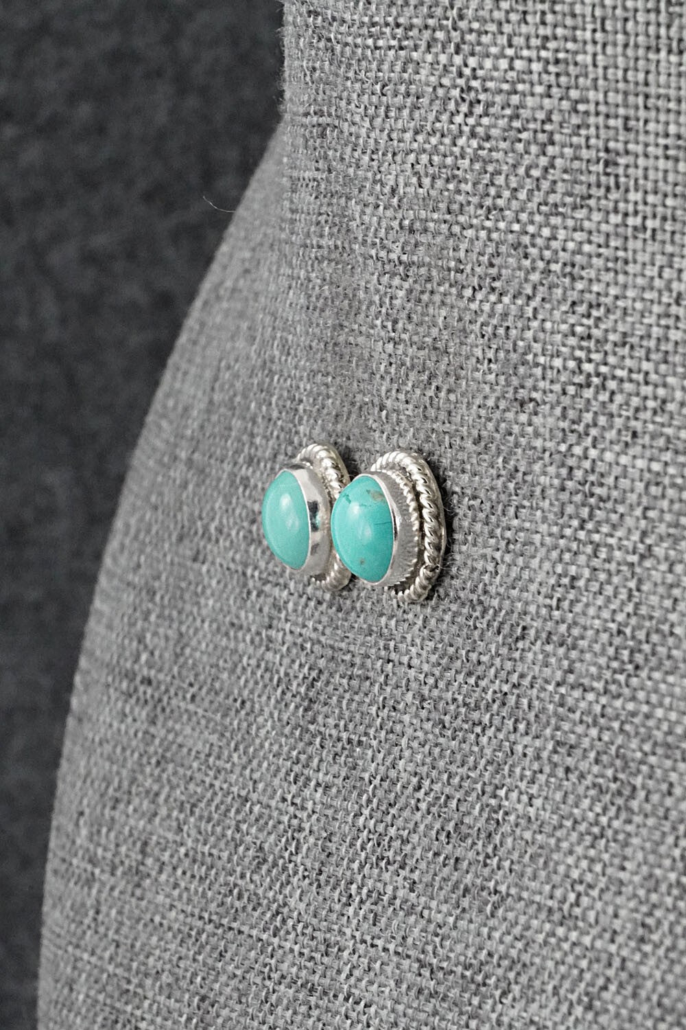 Turquoise & Sterling Silver Earrings - Byron Begay