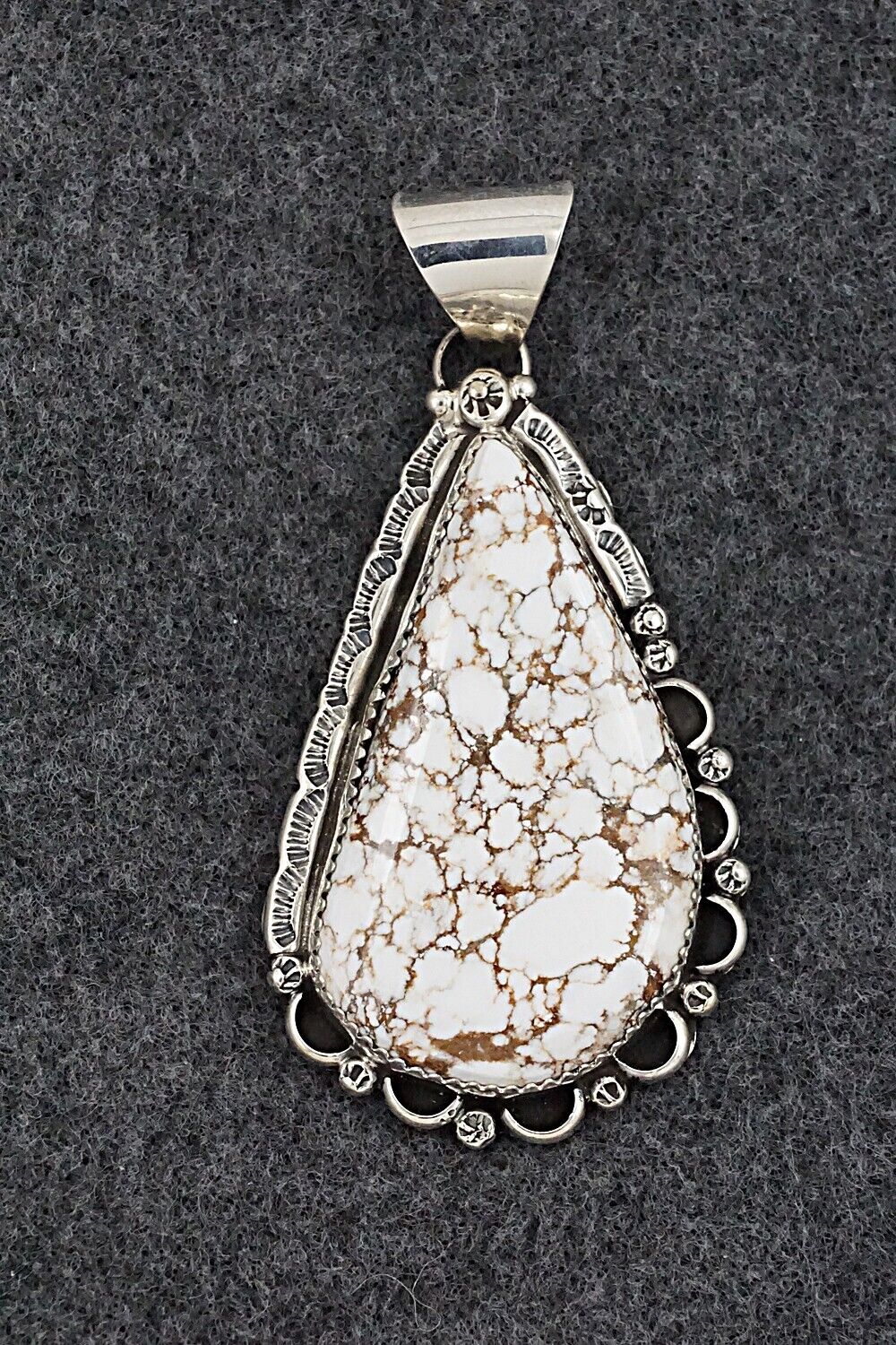 Wild Horse & Sterling Silver Pendant - Freda Martinez