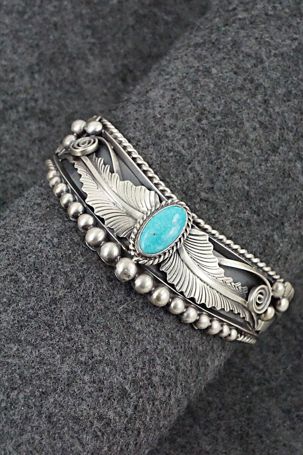 Turquoise & Sterling Silver Bracelet - Tom Lewis