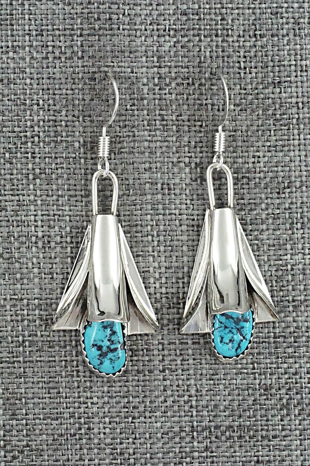 Turquoise & Sterling Silver Earrings - Louise Yazzie