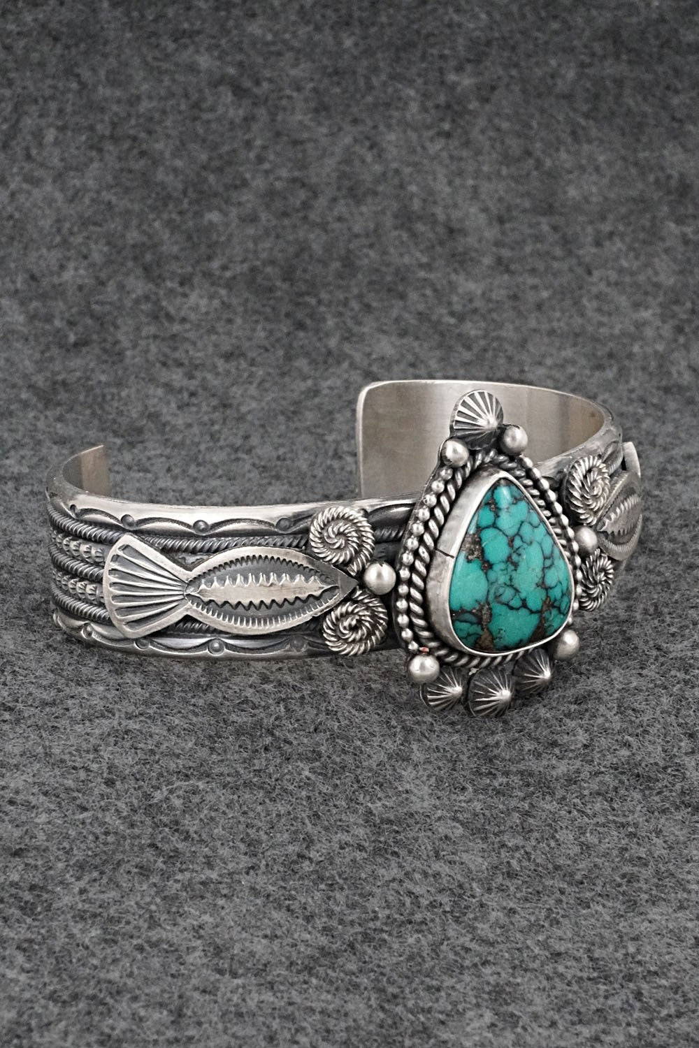 Turquoise & Sterling Silver Bracelet - Michael Calladitto